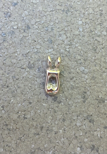 Naam-Letter Q vintage style zilver