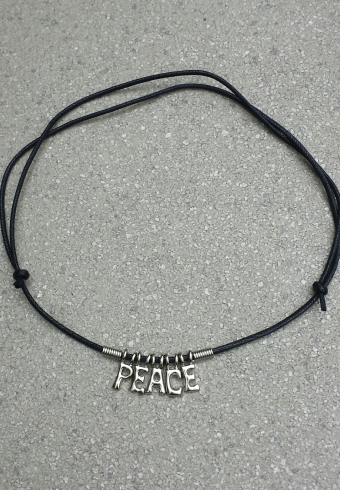 Naam ketting PEACE vintage