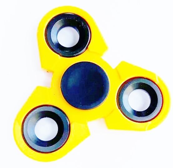 Fidget Spinner Turbo geel- zwart