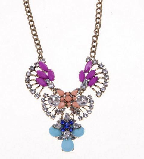 Ketting Shourouk style multicolor