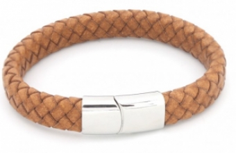 images/productimages/small/Armband-heren-leer-bruin-stainless-steel-21-cm.JPG