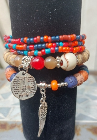 Armband Boho set a 5 multicolor