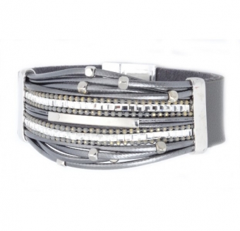 Armband Ibiza exclusief grijs