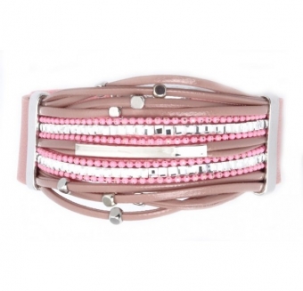 Armband Ibiza exclusief roze