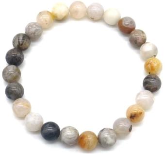 Armband bamboo stone kralen 21 cm