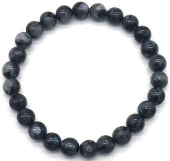 Armband black flashing stone kralen 21 cm