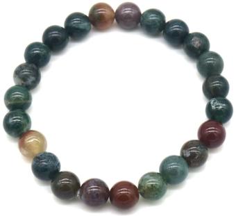 Armband Indian Agate kralen 19 cm
