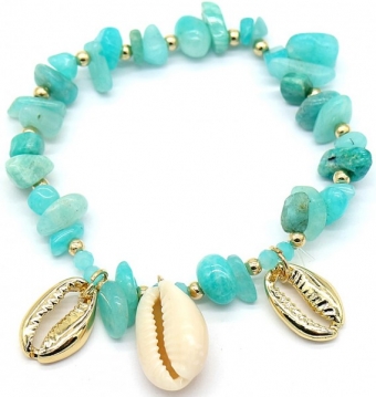 Armband shells & nature stones