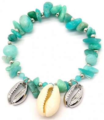 Armband shells & nature stones