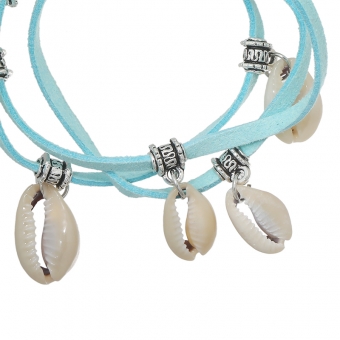 images/productimages/small/armband-wrap-shells-on-a-string-mint-2.jpg