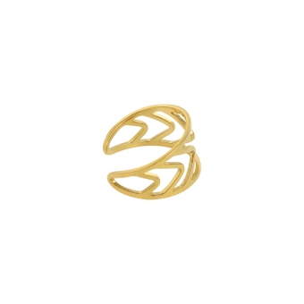 Earcuff Fantasy RVS goud