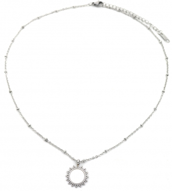 images/productimages/small/ketting-fijn-zon-stainless-steel-parelmoer-zilver-2.jpg