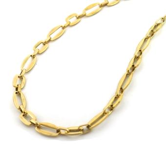 Ketting grote 9x13 mm schakel stainless steel goud