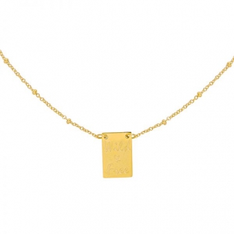 Ketting Wild & Free RVS goud