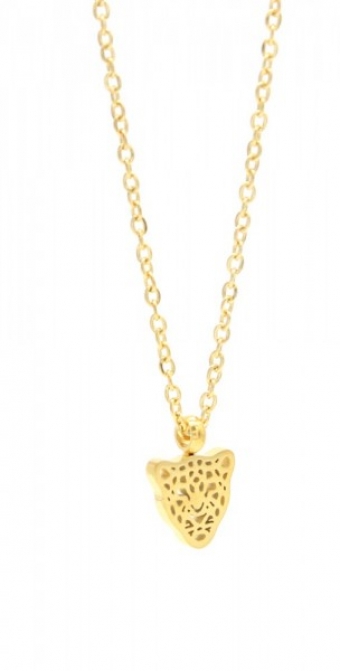Ketting Luipaard stainless steel goud