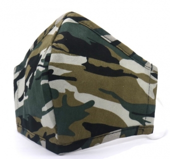 mondkapje katoen camouflage