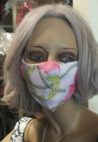 Mondkapje fantasy design roze-multi 3.