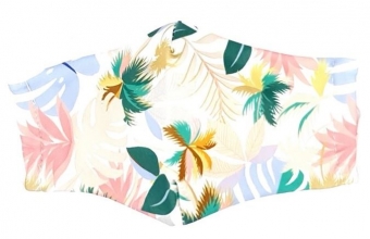 mondkapje katoen bloemen-print multicolor