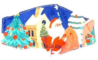 Mondkapje Foute Kerstman