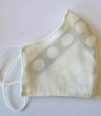 mondkapje katoen dessin creme-beige