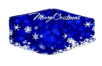 Mondkapje Foute Kerst snowflake