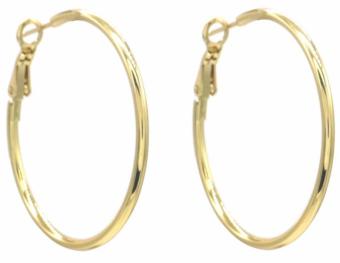 Oorbellen Hoops 4 cm st-steel goud