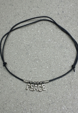 Naam ketting PEACE vintage