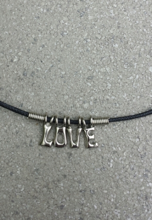 Naam ketting vintage Love