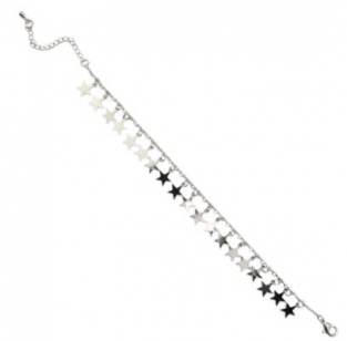 Enkelbandje Stars zilver