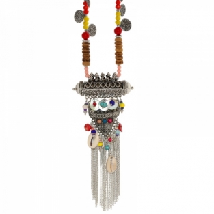 Ketting Boho Tibet multicolor