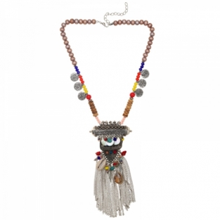Ketting Boho Tibet multicolor