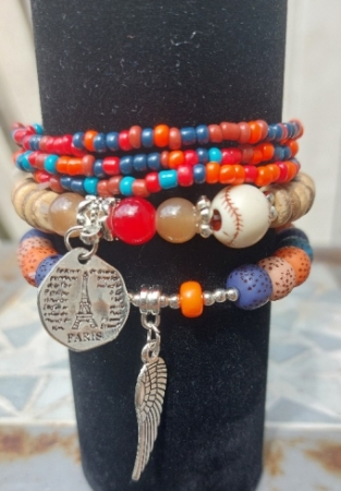 Armband Boho set a 5 multicolor