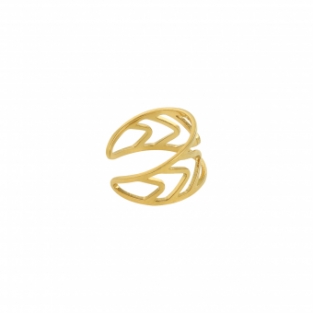 Earcuff Fantasy RVS goud