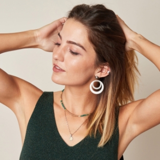 Earcuff Band stainless steel zilver
