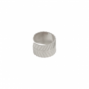 Earcuff Bandje RVS zilver