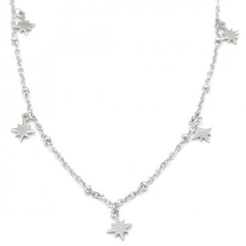 Ketting 7 Stars stainless steel zilver