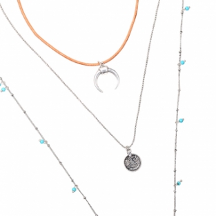 Ketting Boho 3 laags Buffalo 2