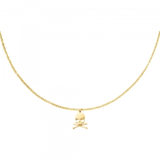 Ketting fijn Spook stainless steel goud