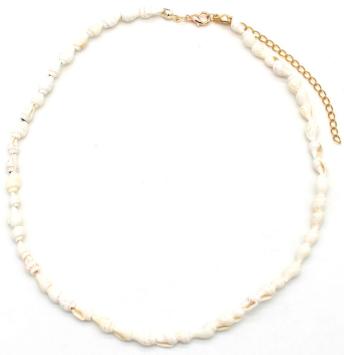 Ketting kort Schelpjes naturel