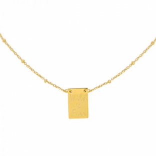 Ketting Wild & Free RVS goud