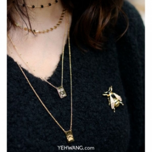 Ketting Wild & Free stainless steel goud