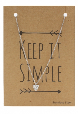 Ketting Luipaard stainless steel zilver