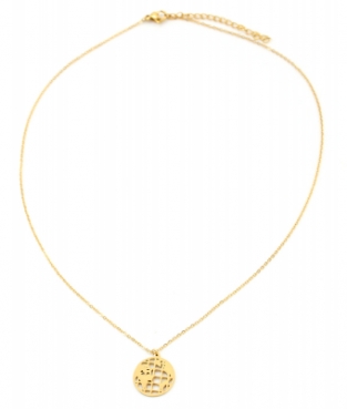 Ketting Globe stainless steel goud