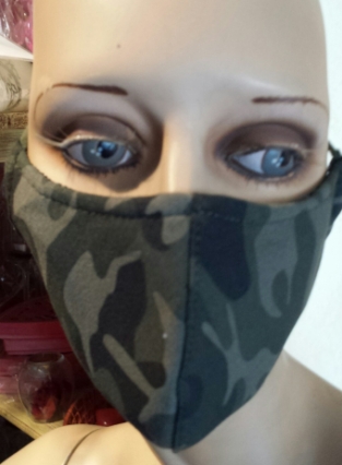 mondkapje katoen camouflage groen 4