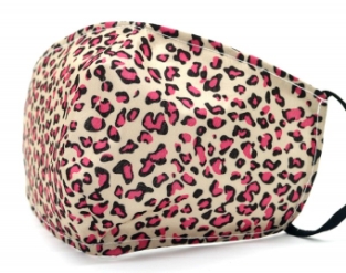 Mondkapje luipaardprint roze