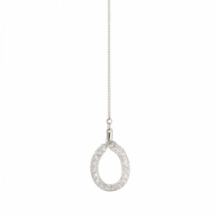 Oorbellen lang Luxury Charm zilver
